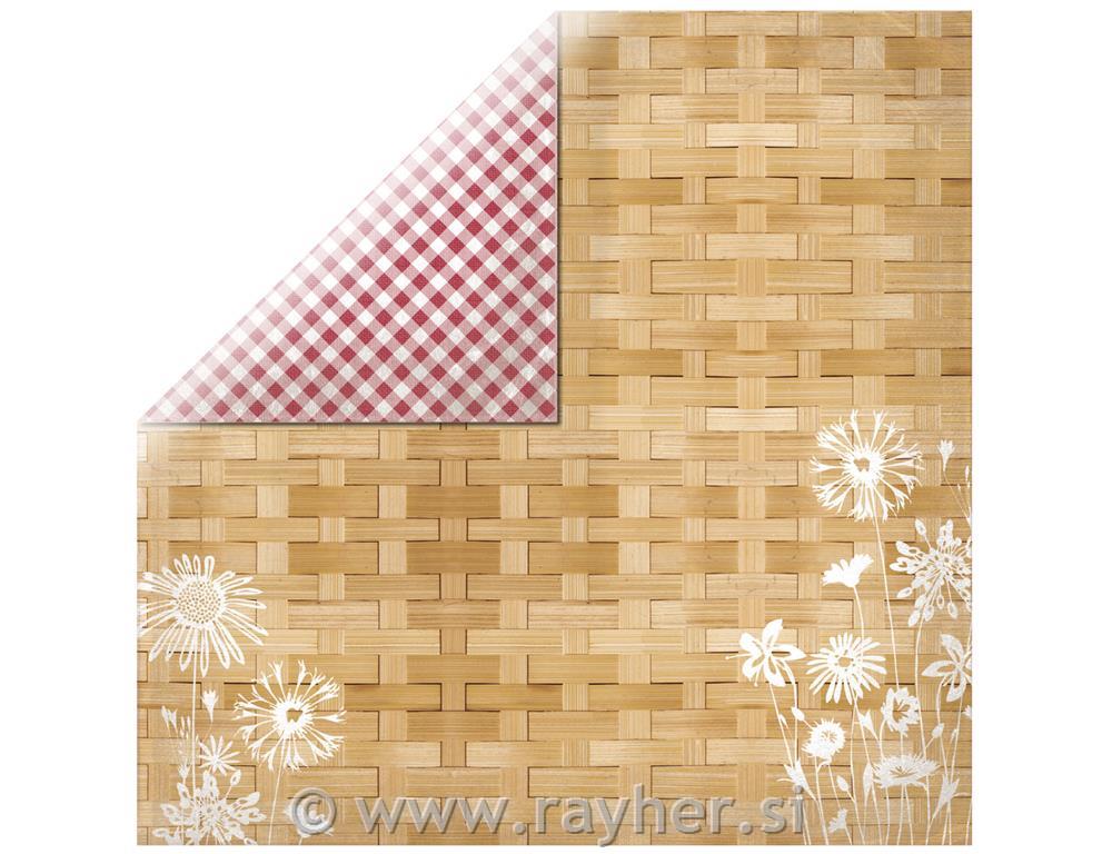 Scrapbooking papir Cheerful 1, 30,5x30,5cm, 190g/m2