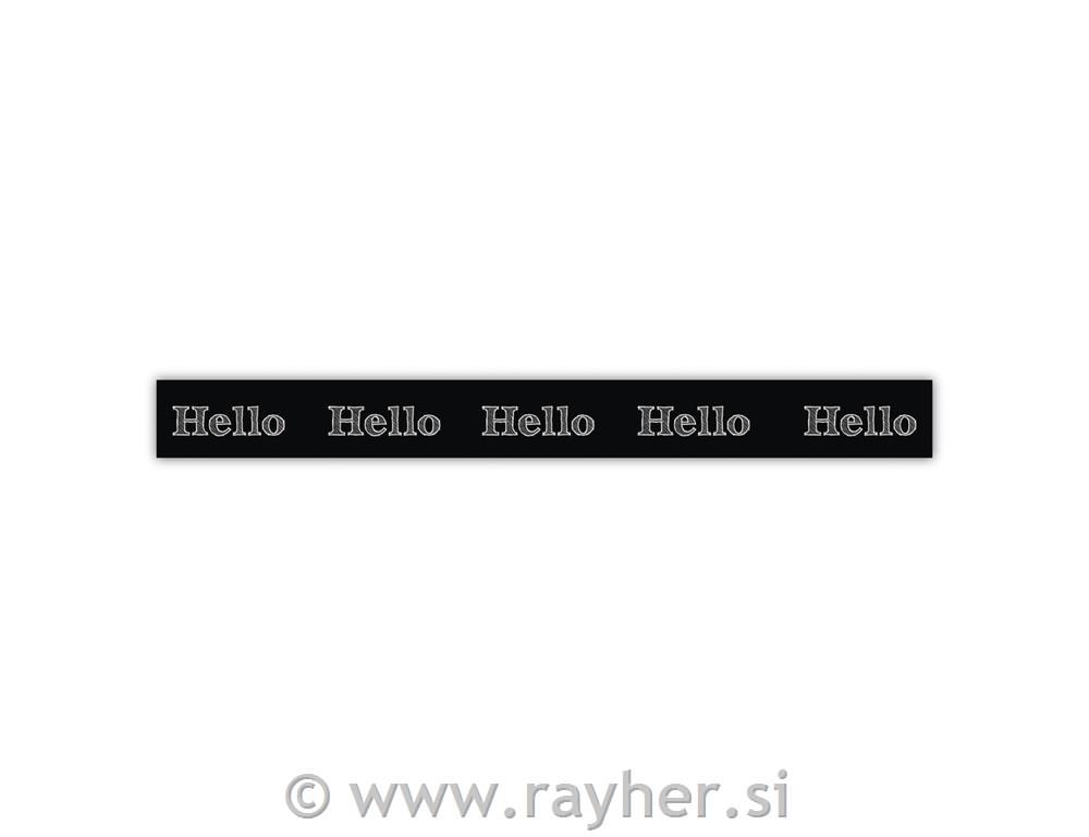 Washi Tape lepilni trak, Hello, 15mm,15m,