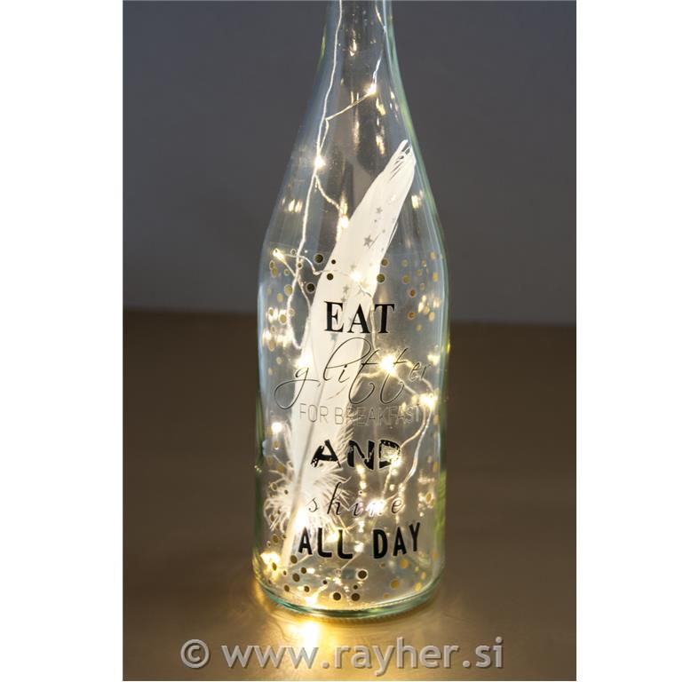 Nalepke peel-off Glitter, črni/zlati, 2 poli