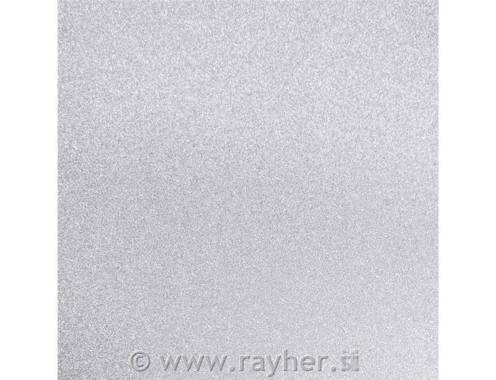 Scrap.papir kovin.učinek,drobno bleščeč,srebrn, 30,5x30,5cm,