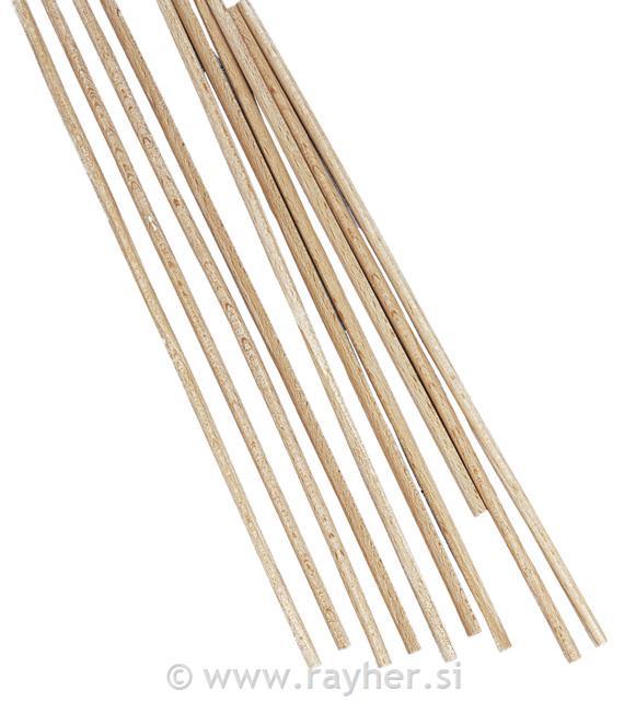 Wooden sticks, round, 25 cm long, 5 mm o