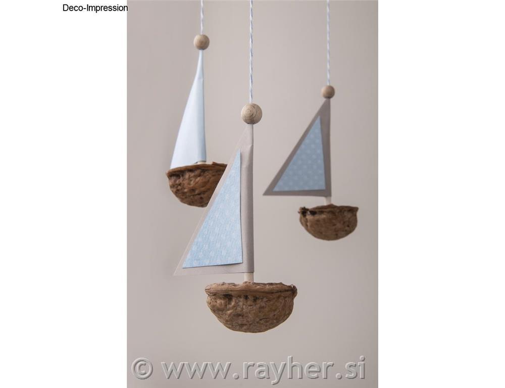 Star for mobiles, 23 cm, tab-bag 1 pce.