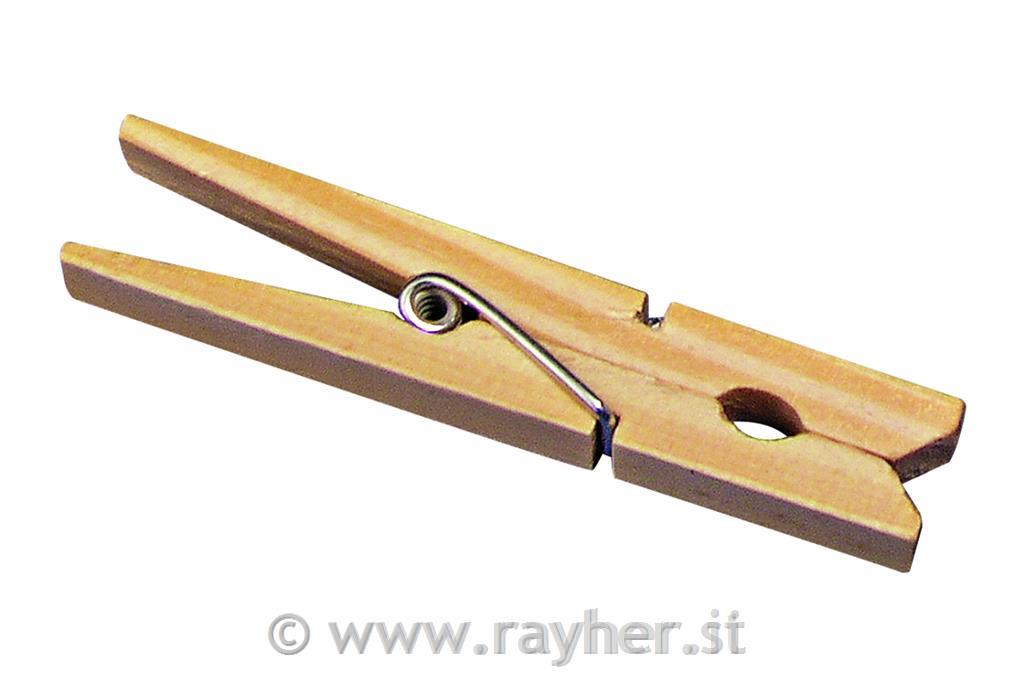 Lesene ščipalke, 72 mm, 100 kosov