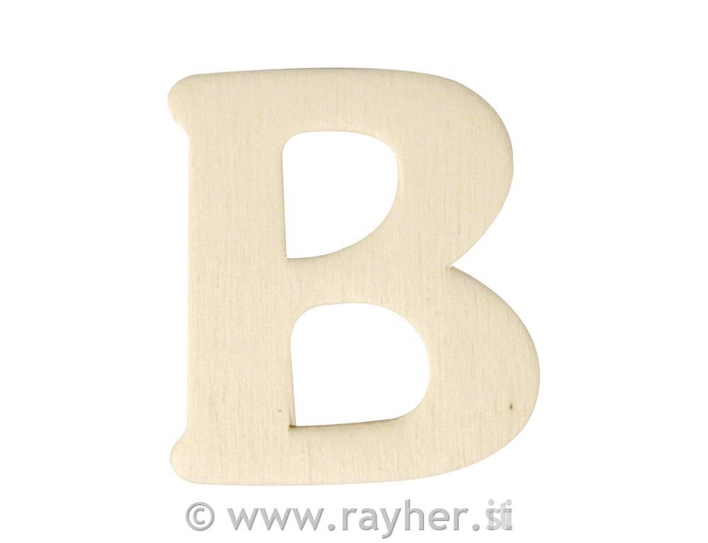 Lesena črka, 4 cm, B