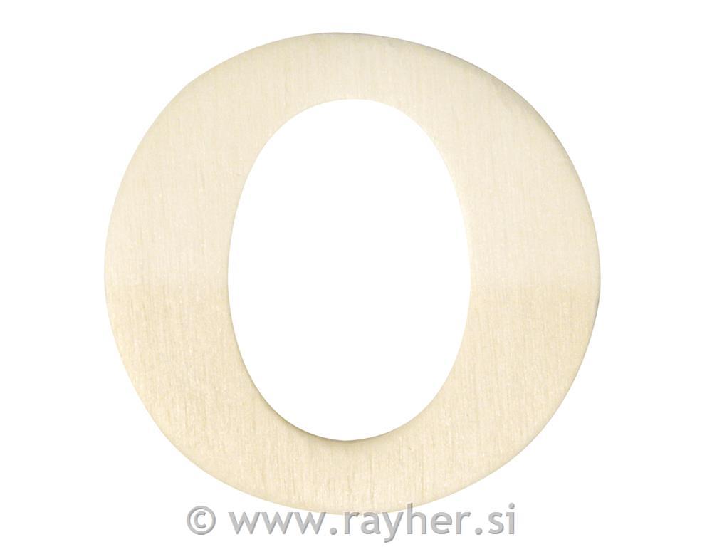 Lesena črka, 4 cm, O