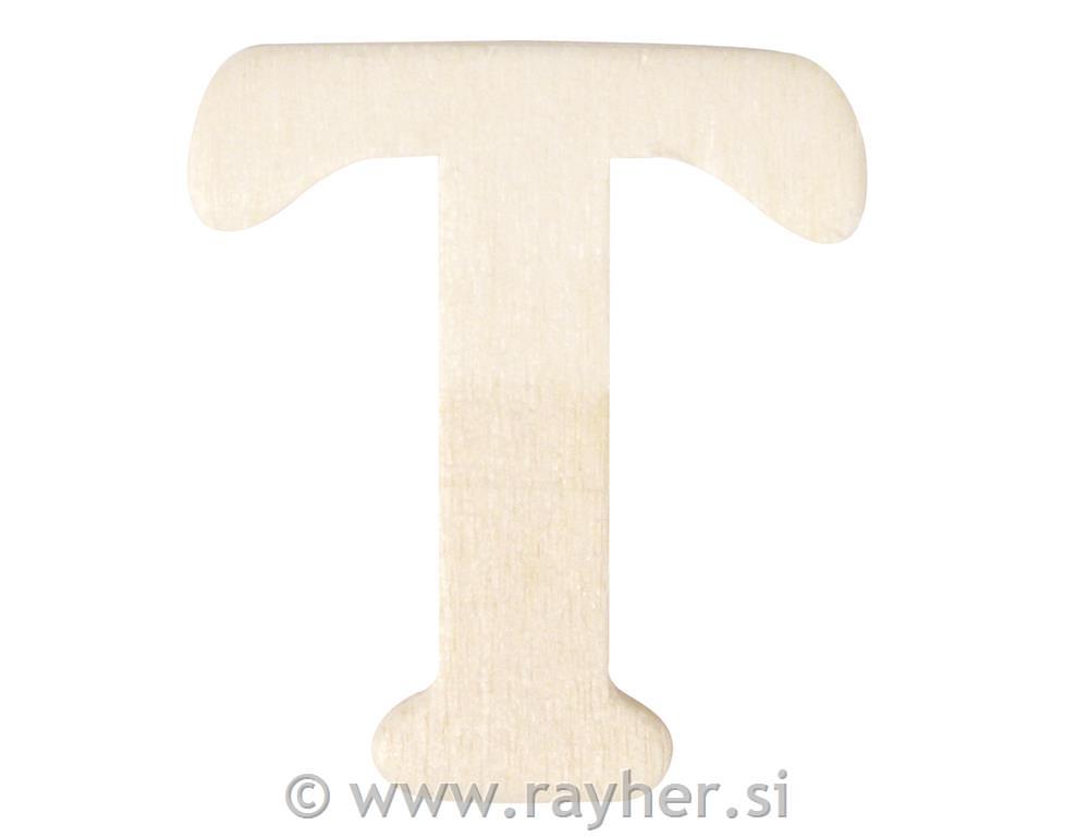 Lesena črka, 4 cm, T