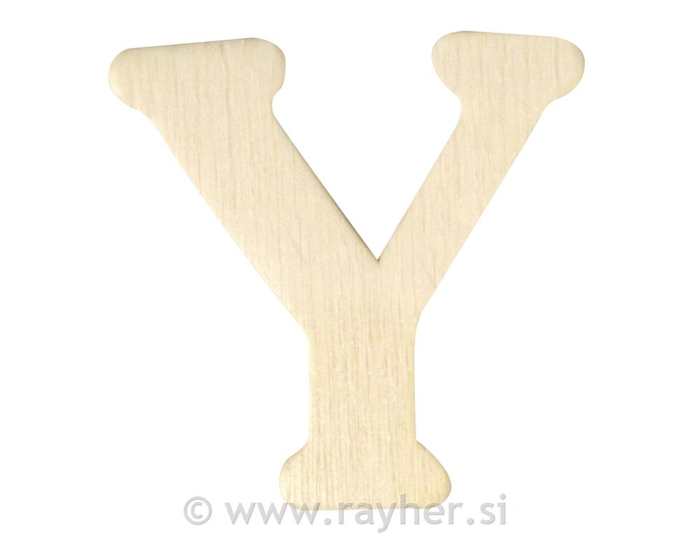Lesena črka, 4 cm, Y