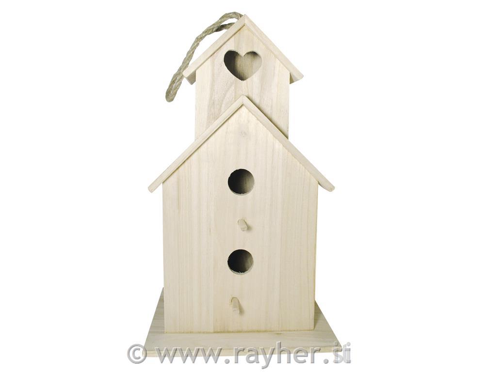 Lesena ptičja hišica "Saint Tropez", 22x19x39 cm