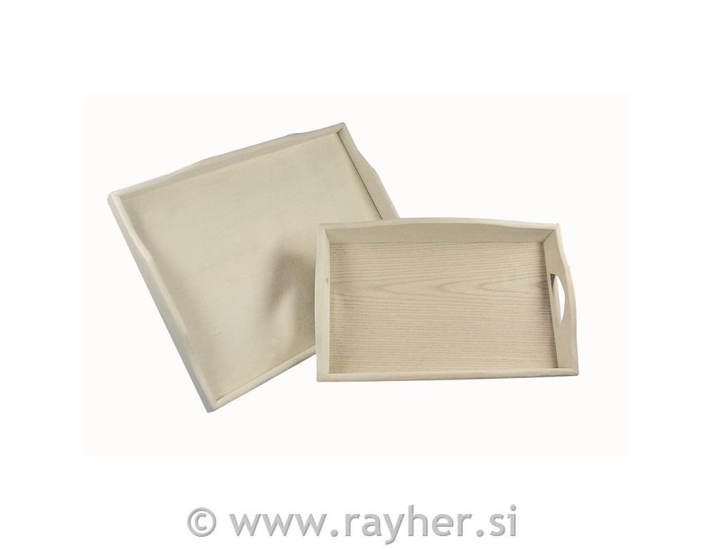 Wooden tray, 18x31 cm