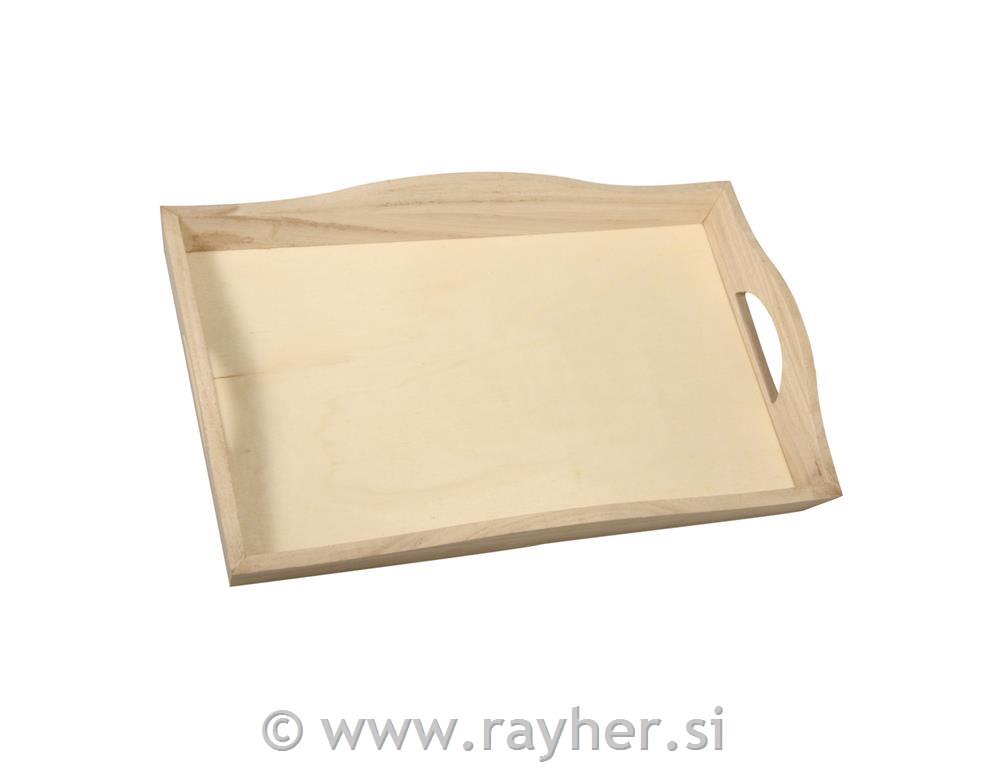 Wooden tray, 18x31 cm