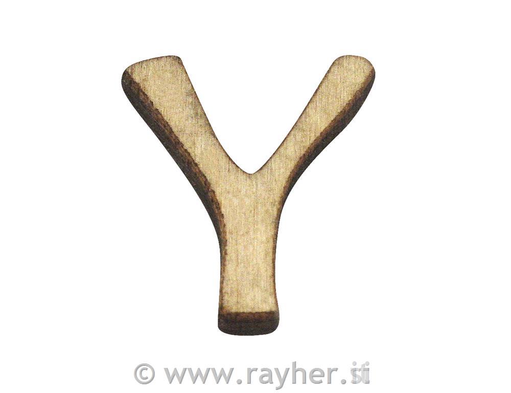 Lesena črka, Y, 2 cm