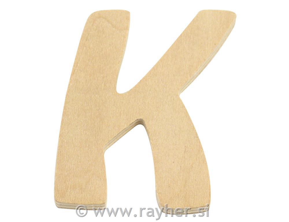 Wooden letter FSC Mix Credit, 6cm o, K