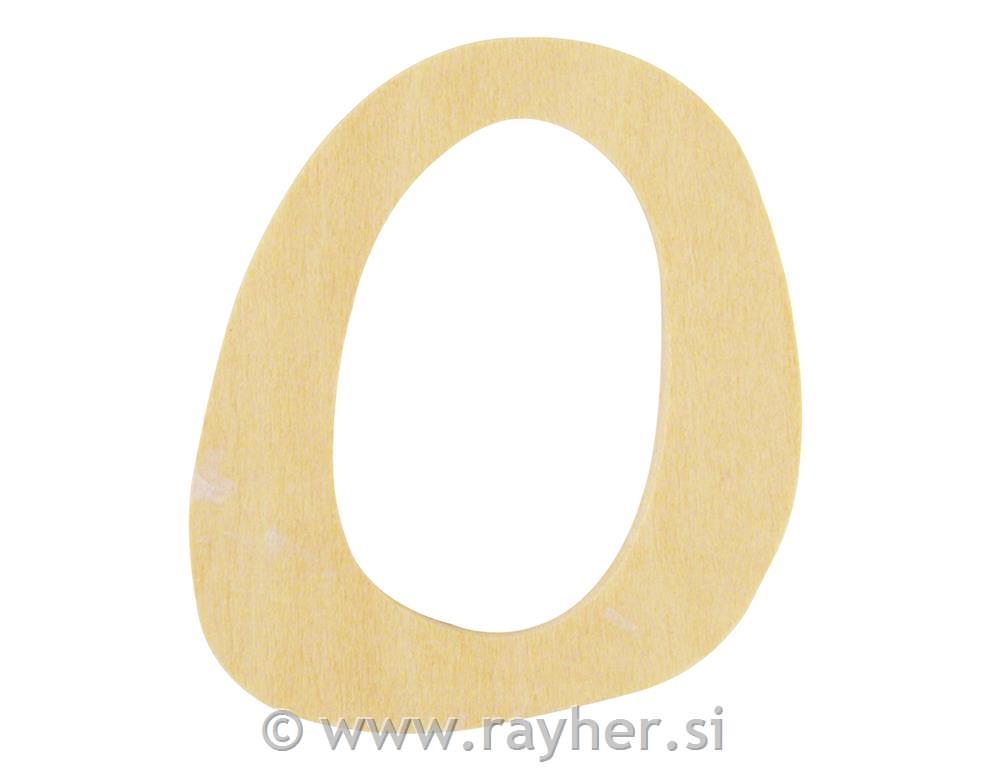 Wooden letter, FSC Mix Credit, 6cm o, O