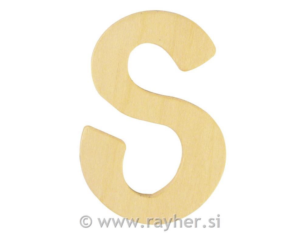 Wooden letter FSC Mix Credit, 6cm o, S