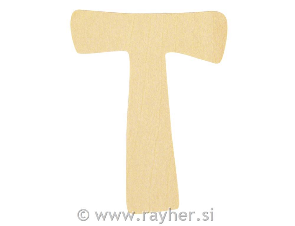 Lesena črka, 6cm, T