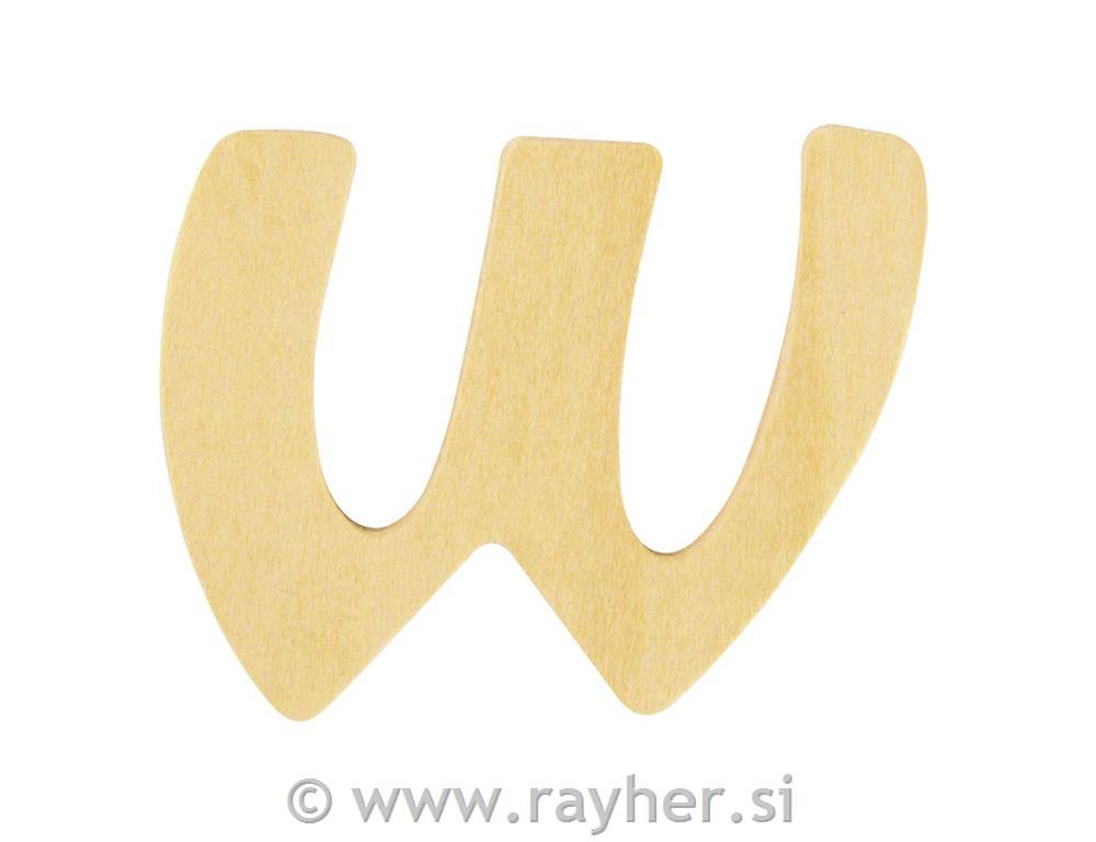 Wooden letter FSC Mix Credit, 6cm o, W