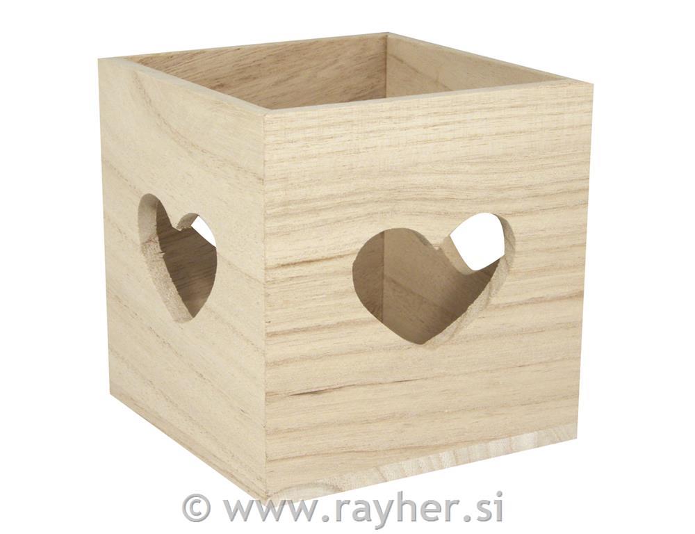 Wooden tea-candle holder FSC Mix Credit,