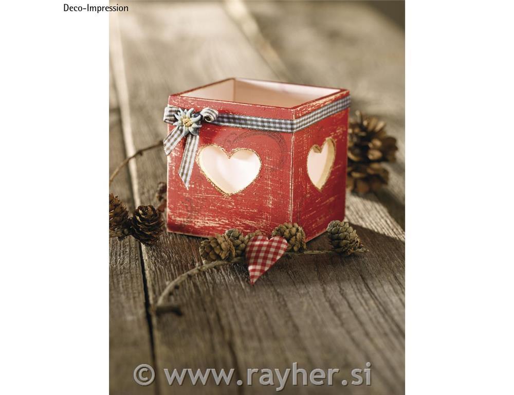 Wooden tea-candle holder FSC Mix Credit,