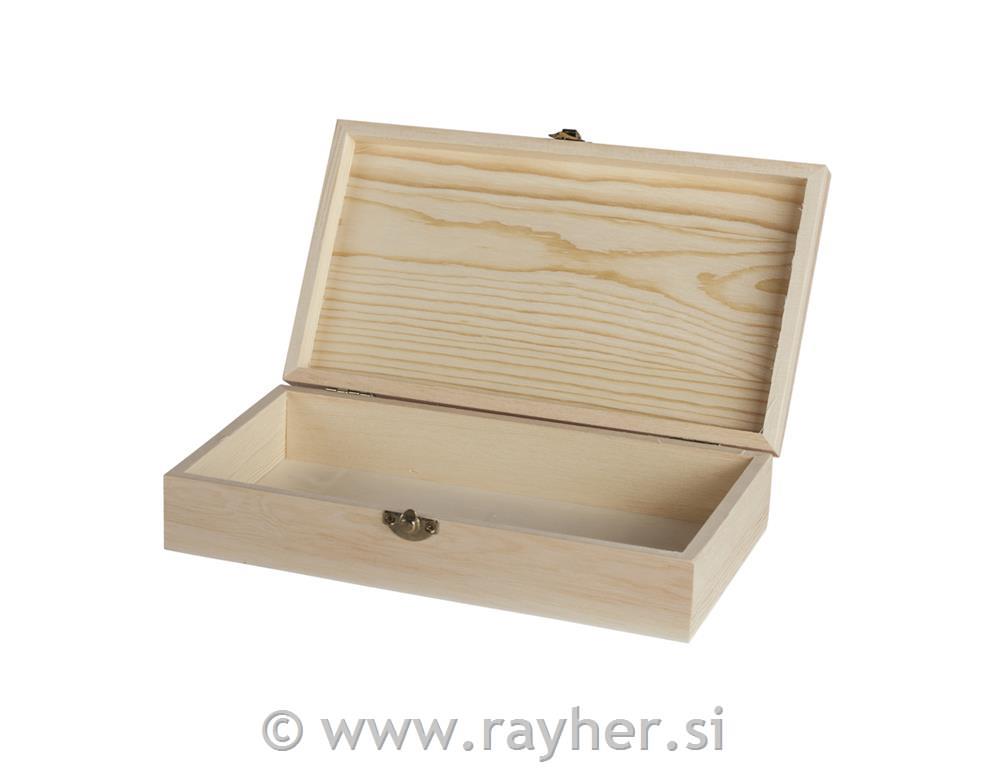 Lesena skrinja "Okvir" , 25x14x6cm