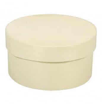 Wooden chip boxes, round