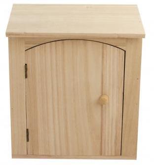 Lesena škatla za ključe, 18x5x22cm