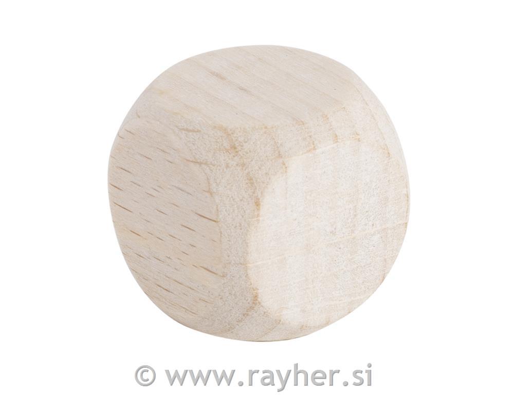 Wooden dice FSC 100%, natural, 18x18mmm,