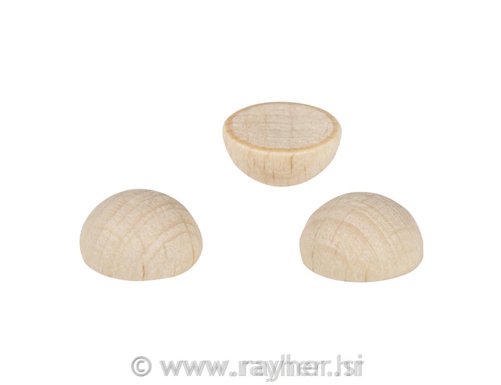 Lesene pol-kroglice, 10mm, 30 kos, 100%FSC