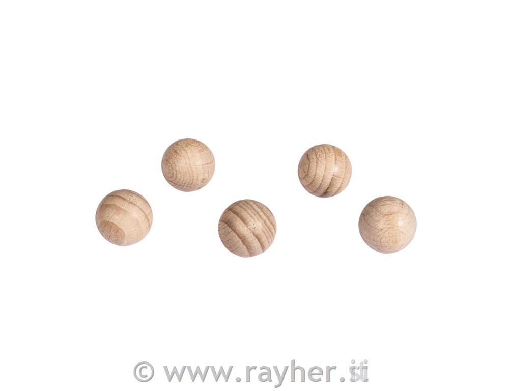 Wooden balls, raw, 10 mm o, non pierced,