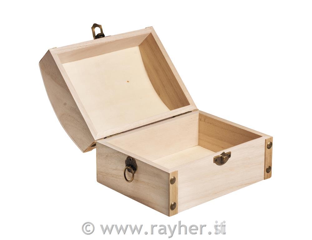 Wooden chest, FSC Mix Credit13,5x10x8 cm