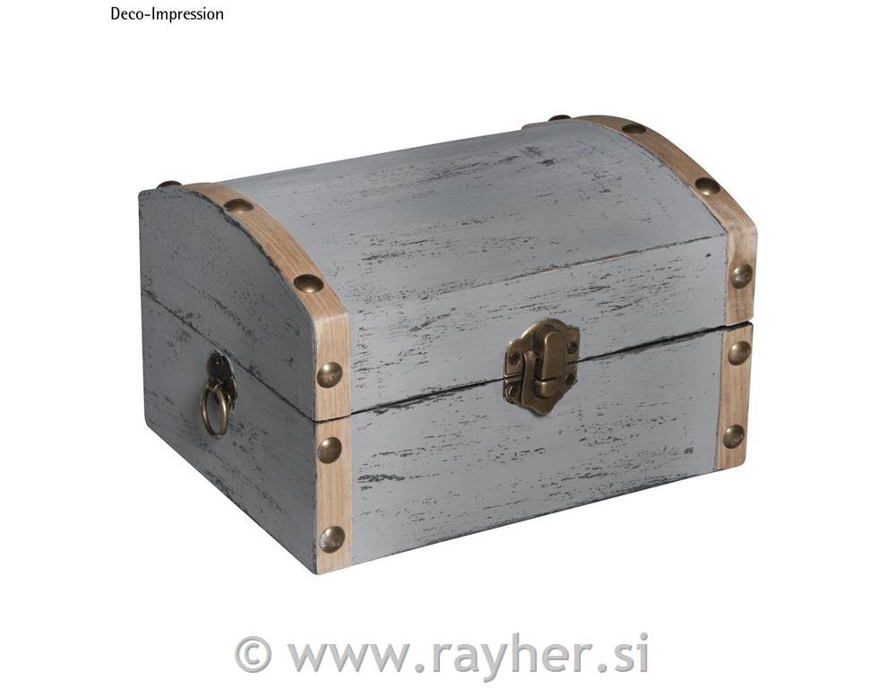 Wooden chest, FSC Mix Credit13,5x10x8 cm