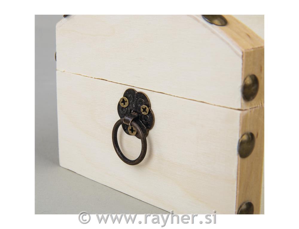 Wooden chest, FSC Mix Credit13,5x10x8 cm