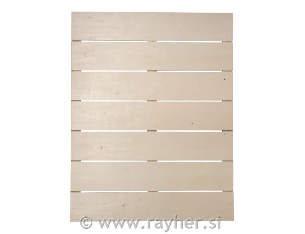 Lesena plošča, 40x50.2x0.7cm, debelina 1,1cm, +2 kavlja