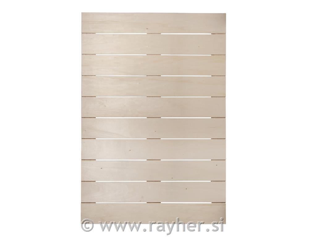 Lesena plošča, 50x71.5x0.7cm, debelina 1,1cm, +2 kavlja