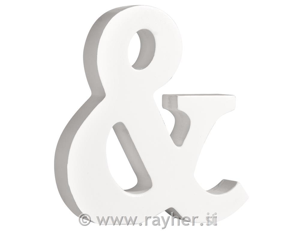 Lesen znak "&" , bel, 11cm, 2cm