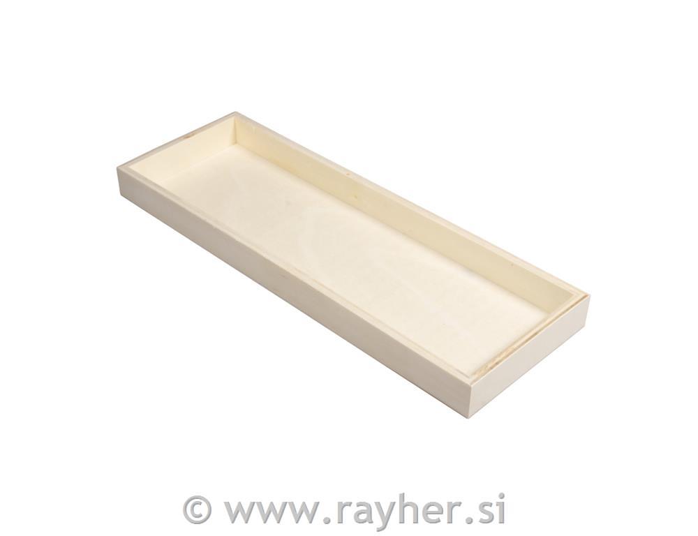 Wooden tray, FSC 100%, 29.5x10.3x2.3cm