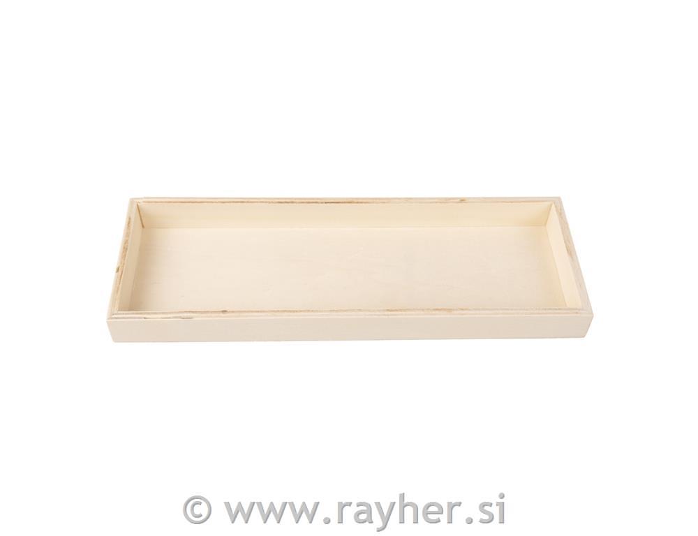 Wooden tray, FSC 100%, 29.5x10.3x2.3cm