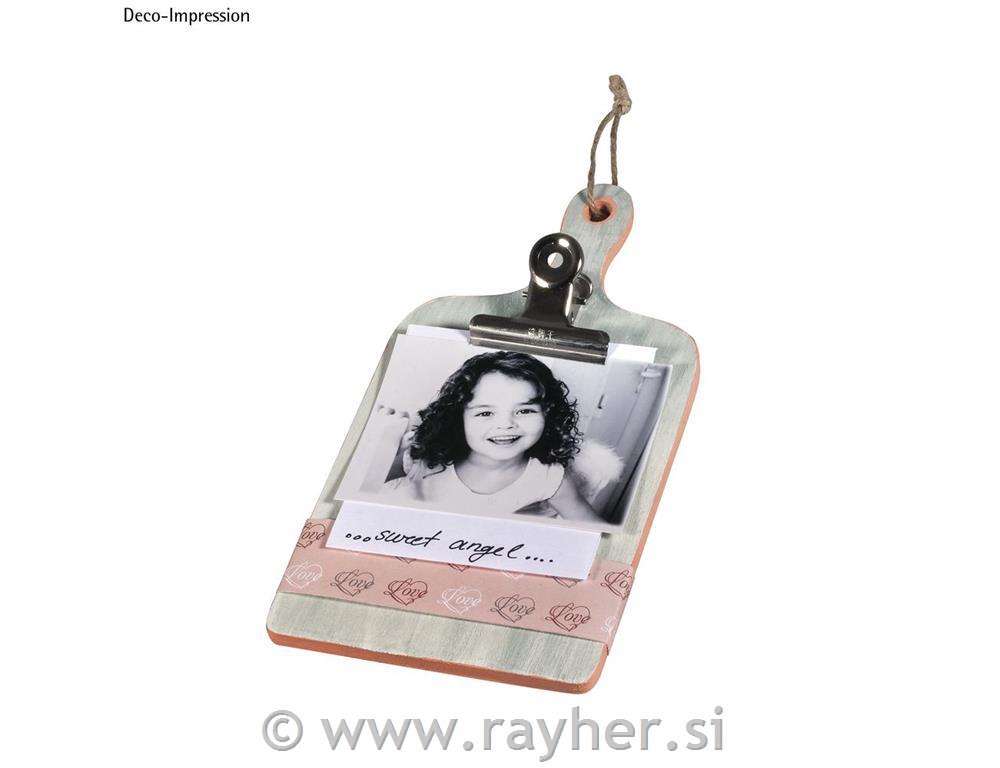 Lesena deska s sponko 11,5x23x0,7 cm