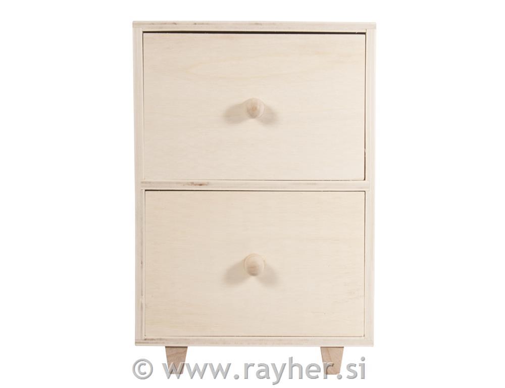 Lesen predalnik z dvema predaloma, 16,5x9x24 cm