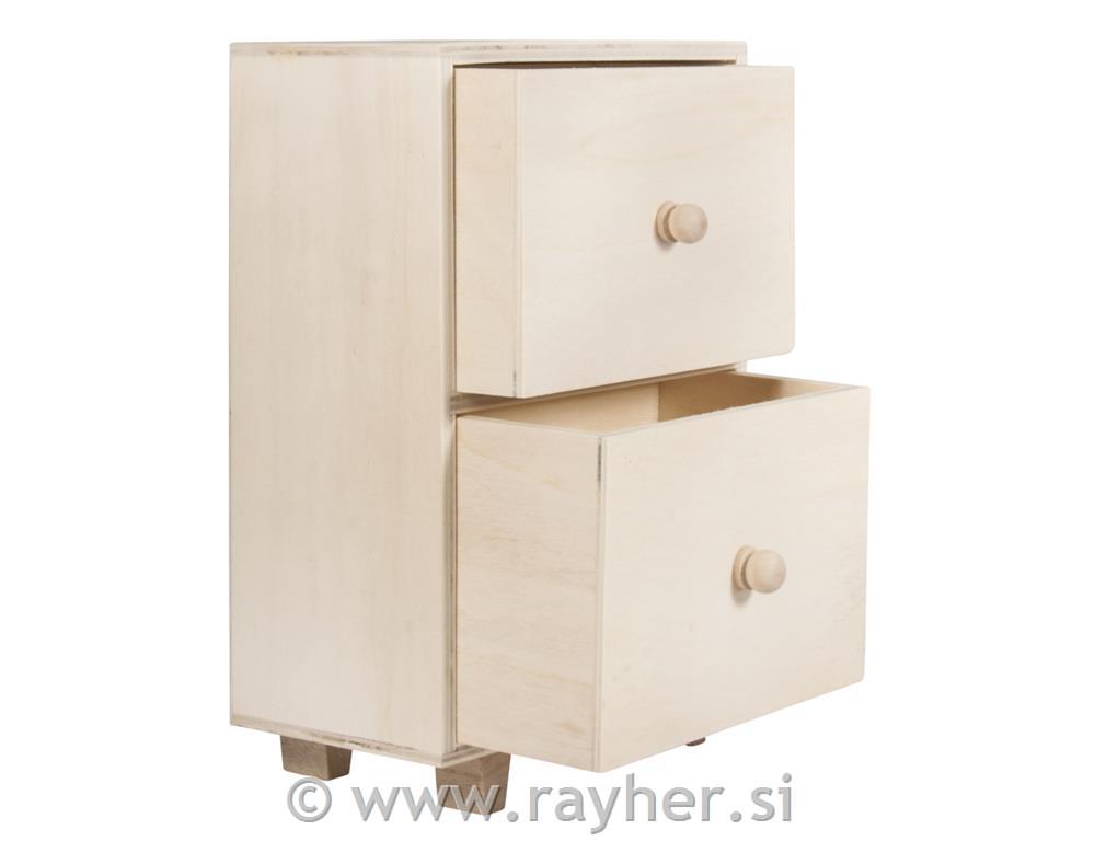 Lesen predalnik z dvema predaloma, 16,5x9x24 cm