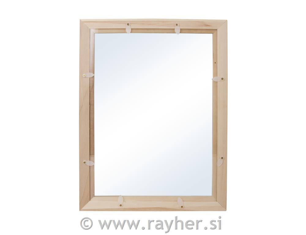 Wood.frame w.acryl.glass FSCMixCredit, 35x26x0.7cm, w.double acryl.plates