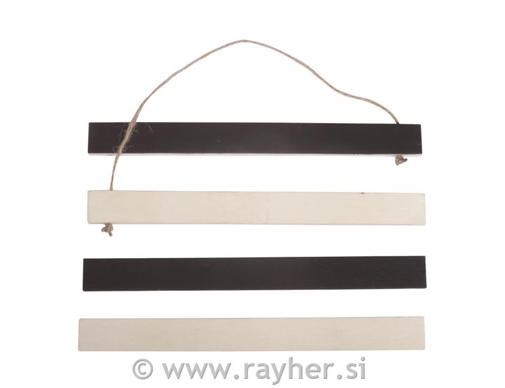 Lesena obešanka z magneti, 21x2x0.75cm