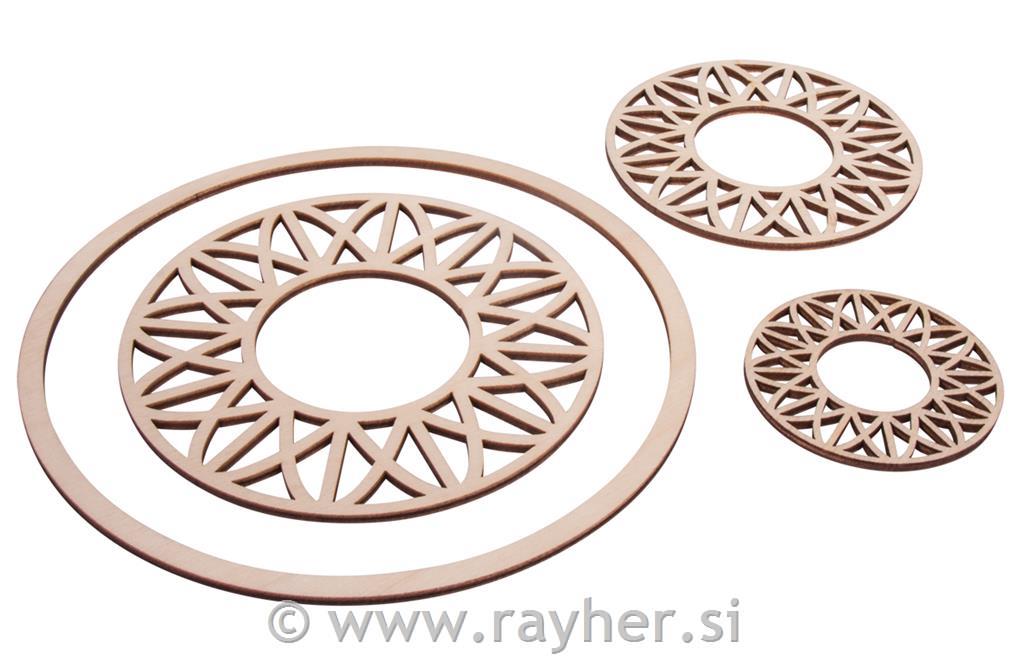Wood.disc "Dream" modern,FSC100%, o7-13cm+ring o18cm, tab-bag 4pcs