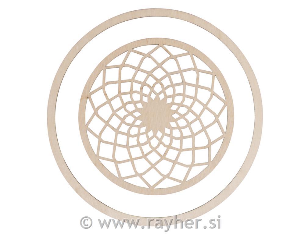 W.disc "Dream" filigree,FSC100%, 13cm o,+ring o18cm, tab-bag 2pcs