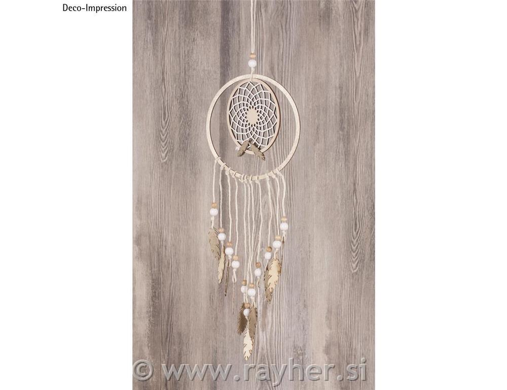 W.disc "Dream" filigree,FSC100%, 13cm o,+ring o18cm, tab-bag 2pcs