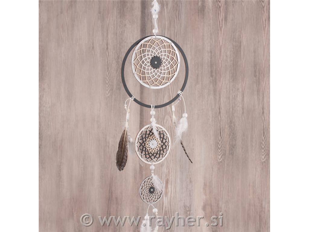 Leseni diski za lovilec sanj, "Dream filigan" set 4