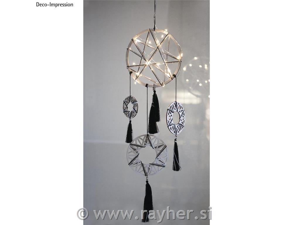 Leseni diski za lovilec sanj, "Dream filigan" set 4