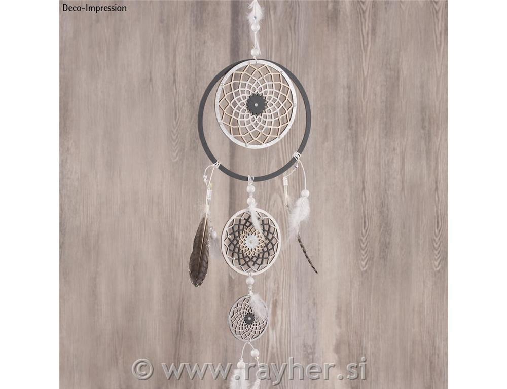 Leseni diski za lovilec sanj, "Dream filigan" set 4