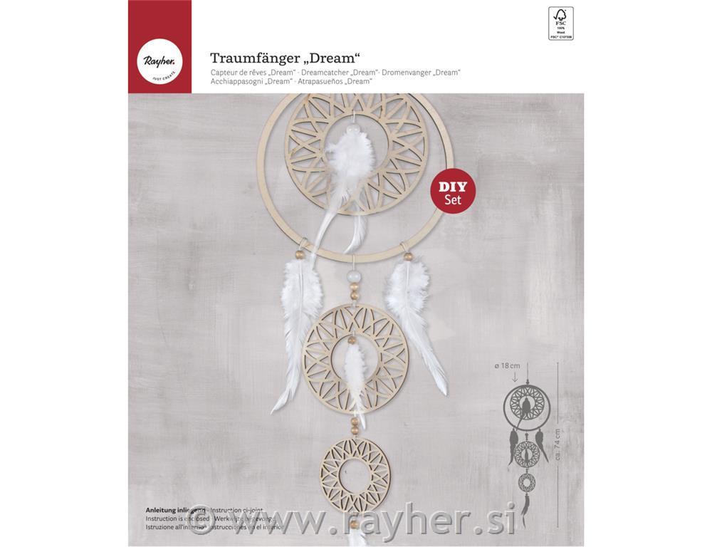 Ustvarjalni set; Lovilec sanj "Dream" 18cm, do 74cm, 1kom
