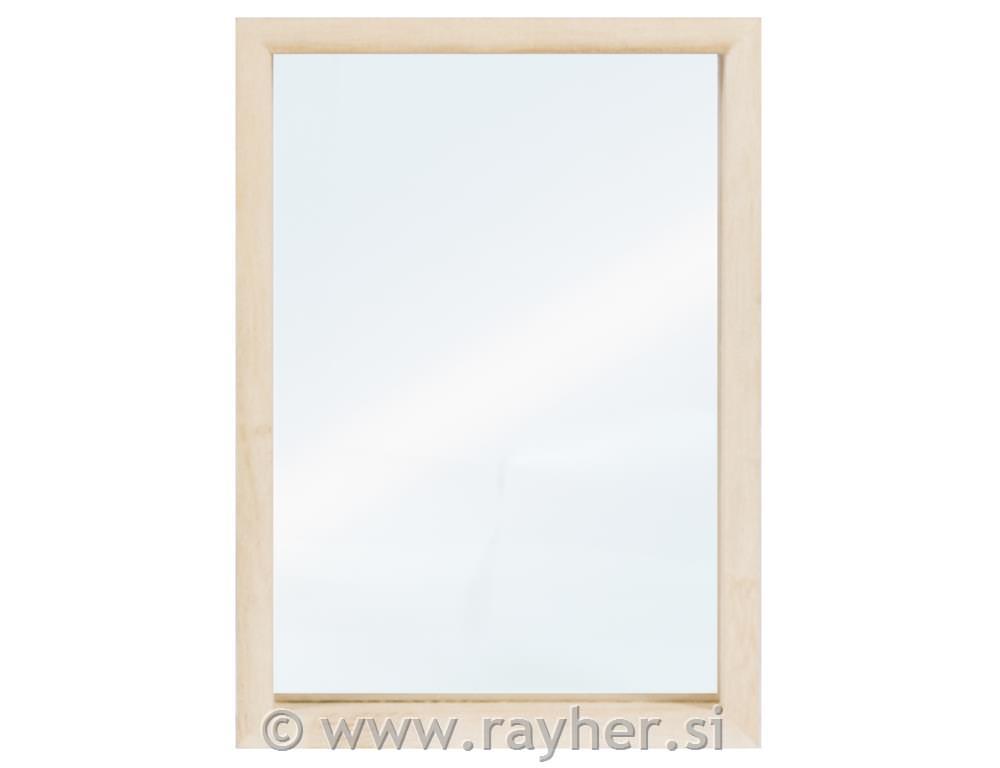 Lesen okvir, natur, 11.5x16x3.5cm, dvojno akrilno steklo