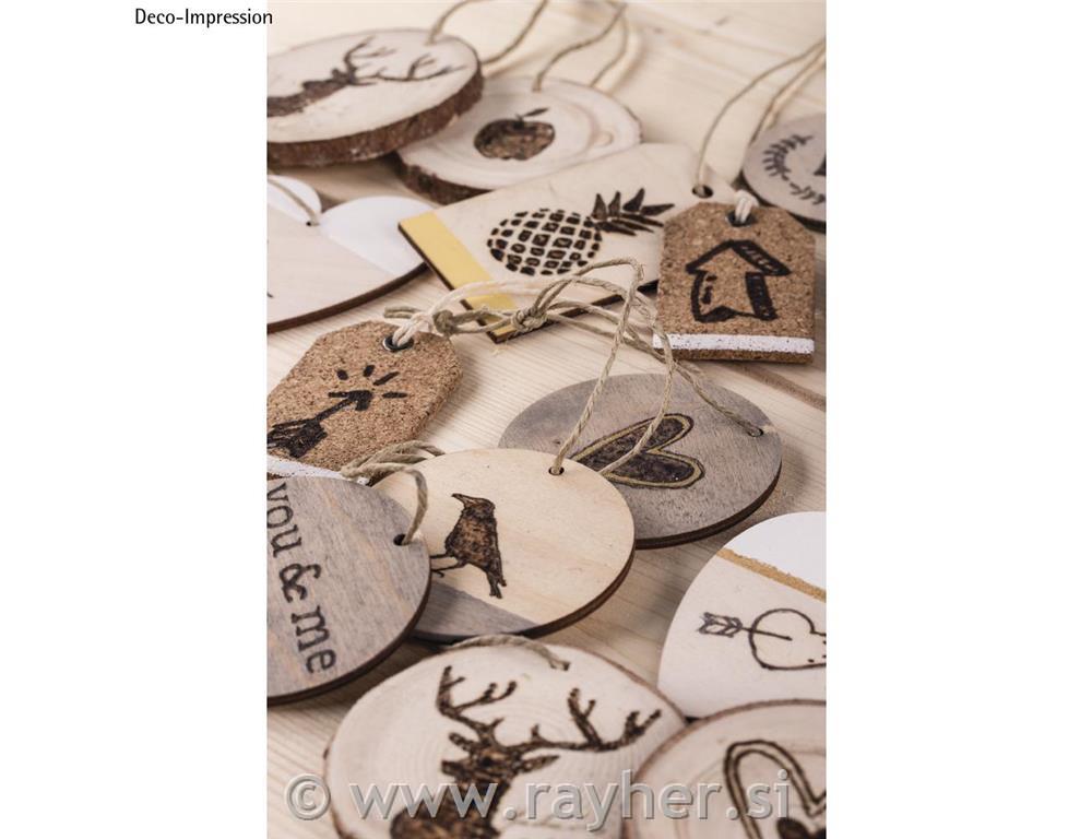 Wood disc hanger, FSC100%, 6cm o,